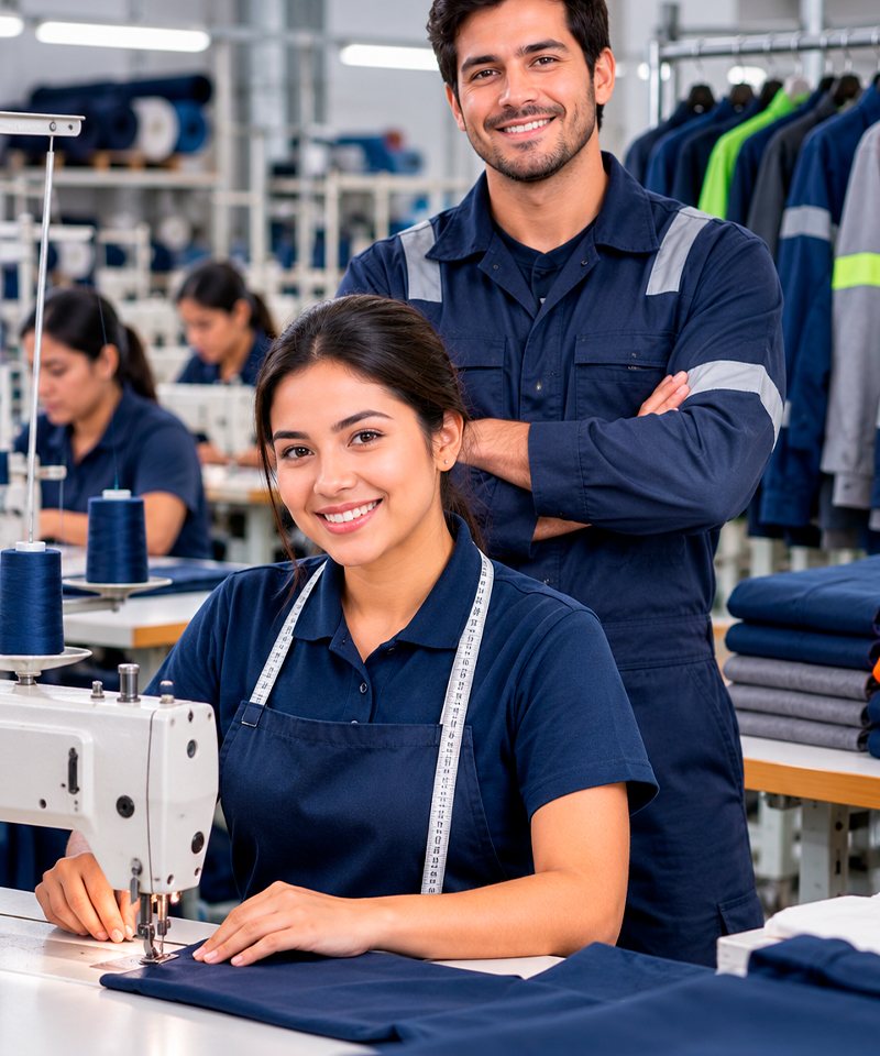 Fábrica textil de ropa industrial